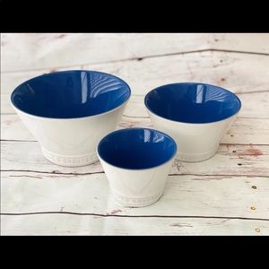 Le Creuset Kobe Bowl Set White Cobalt